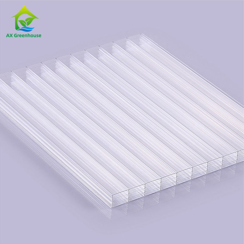 4-12mm سميكة Steeple Greenhouse Cover المواد المموج ألواح الدفيئة البلاستيكية