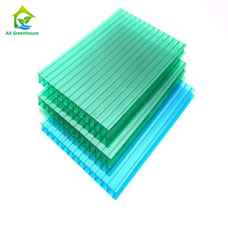 4-12mm سميكة Steeple Greenhouse Cover المواد المموج ألواح الدفيئة البلاستيكية