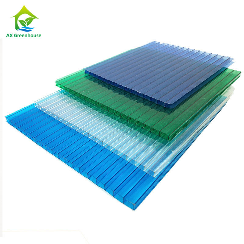 4-12mm سميكة Steeple Greenhouse Cover المواد المموج ألواح الدفيئة البلاستيكية