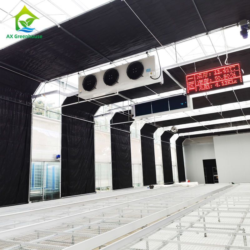 1.8-3m ارتفاع الجدار ضوء Dep Grow دفيئة نفق مع نظام التحكم في المناخ