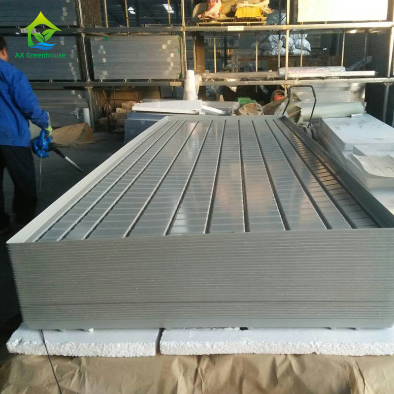 مقاعد دفيئة مستقرة وصديقة للبيئة قابلة للتدحرج مع صفائح بلاستيكية ABS وإطار من سبائك الألومنيوم بأحجام قابلة للتخصيص